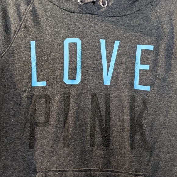 Victoria's Secret PINK Light Weight Sweatshirt Hoodie Jacket in Gray - Size M - Picture 3 of 11
